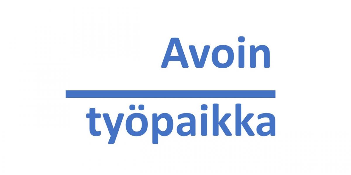 Kuvituskuva teksti avoin työpaikka.