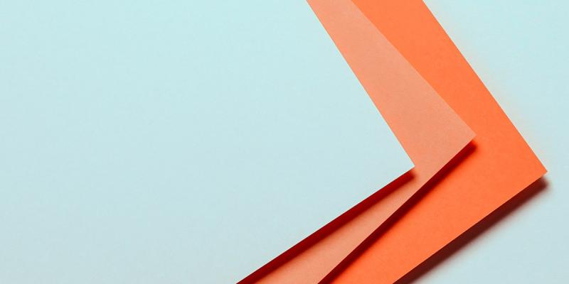 Illustrative images of colourful papers