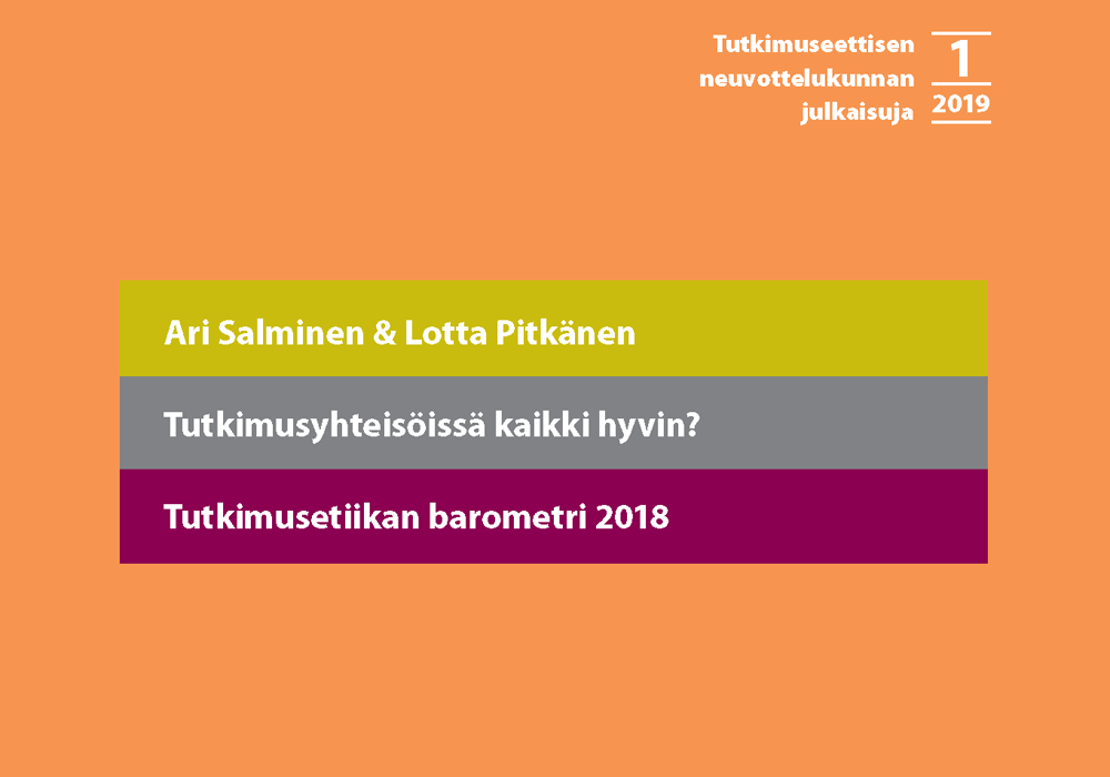 Tutkimusetiikan barometrin kansikuva.